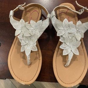 Little Girl Jessica Simpson Flower Sandals